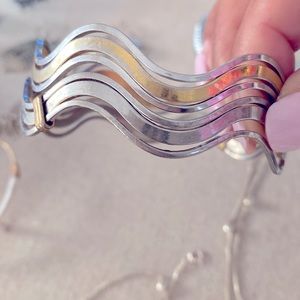 Vintage Avon Wave Gold Silver Bangles Bracelets